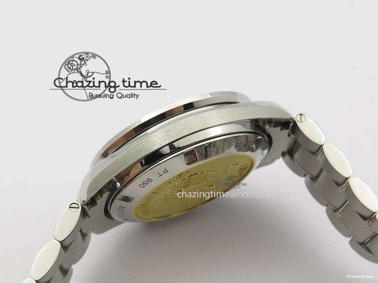 0315 Effortless Speedmaster Apollo 11 On SS Bracelet Manual Winding Chrono Movement 8225